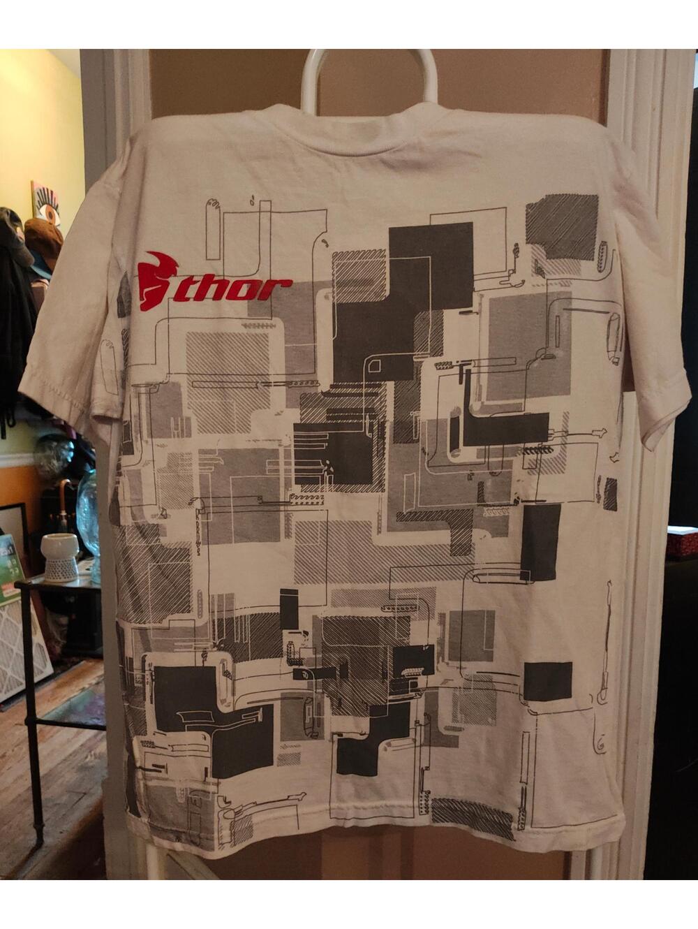 Thor mX motor cross geometric t-shirt - size M men's